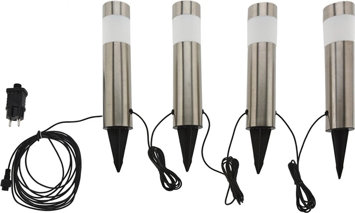 Pro Garden ProGarden Tuinlampen 4 St LED 6.3x37.5 Cm 2 Pro Garden ProGarden Tuinlampen 4 St LED 6.3x37.5 Cm - Afbeelding 2