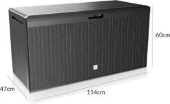 Prosperplast Opbergbox Met Deksel – Waterdicht Wielen 290 L -Antraciet 11 Prosperplast Opbergbox Met Deksel – Waterdicht Wielen 290 L -Antraciet -Tuingereedschaps Winkel 1200x732