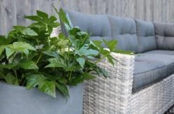 Merkloos Rivièra Original | Loungeset Hoekset Dining Set Tuinset | Wicker | Hoekbank, Hoge Tuintafel, 2 Hockers | 6 Zitplaatsen -Tuingereedschaps Winkel 1200x793 1