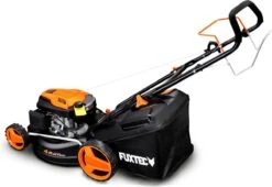 FUXTEC Grasmaaier Benzine - 46cm - Zelfrijdend / Zelftrekkend / Achterwielaandrijving - Mulchfunctie - Opvangbak 50L - FX-RM4646 15 FUXTEC Grasmaaier Benzine - 46cm - Zelfrijdend / Zelftrekkend / Achterwielaandrijving - Mulchfunctie - Opvangbak 50L - FX-RM4646 -Tuingereedschaps Winkel 1200x828