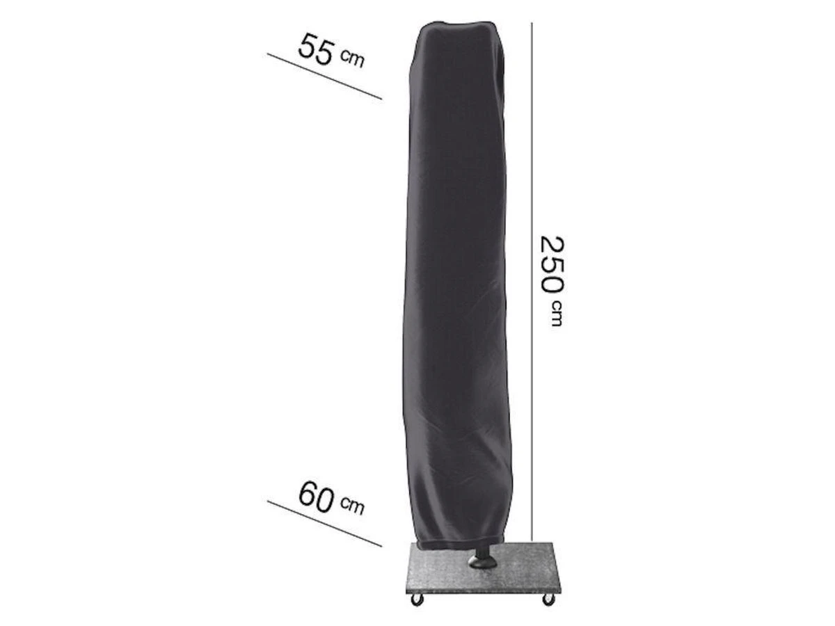 AeroCover Parasolhoes - Zweef Parasols - Grijs - 250x55 Cm (HxB) 5 AeroCover Parasolhoes - Zweef Parasols - Grijs - 250x55 Cm (HxB) - Afbeelding 5