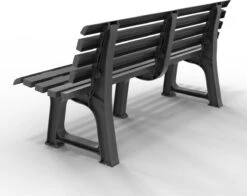 Casaria Tuinbank Orchidea – Kunststof/240kg Belastbaar – Antraciet -Tuingereedschaps Winkel 1200x950