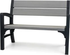Keter Montero Tuinbank – 2-personen - 120x61x91cm - Grafiet -Tuingereedschaps Winkel 1200x954