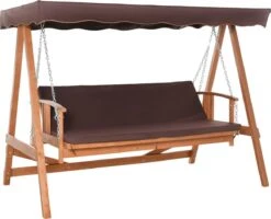 Outsunny Hollywoodschommel Hout Tuinschommel Schommelbank Ligfunctie 3 Personen 84A-185 -Tuingereedschaps Winkel 1200x972