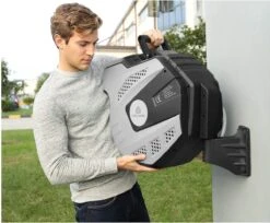 CoolHome Wandslangenbox 15 Meter + 1,5 Meter - Tuinslang Met Haspel- Slangenhouder 180° Draaibaar - Tuinslanghaspel Zwart - Grijs -Tuingereedschaps Winkel 1200x992 3