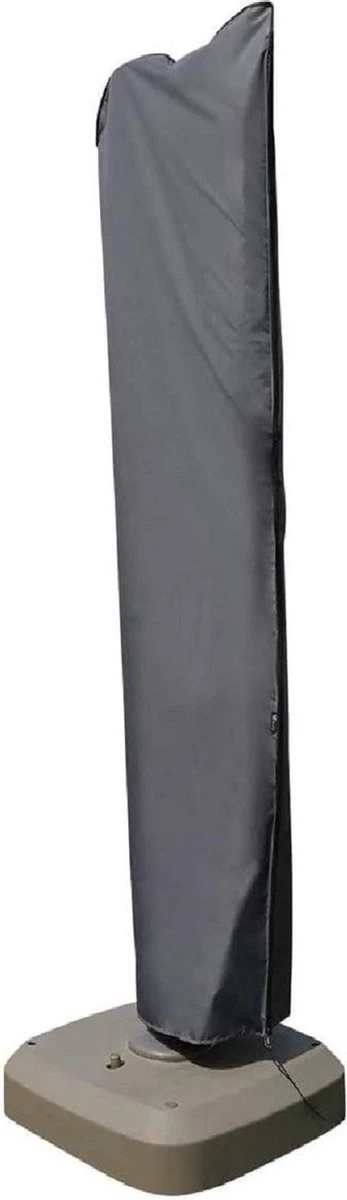 MaxxGarden Parasolhoes - Afdekhoes Voor Zweefparasol - Beschermhoes - 200-400 Cm - Met Rits En Trekkoord - Zwart 1 MaxxGarden Parasolhoes - Afdekhoes Voor Zweefparasol - Beschermhoes - 200-400 Cm - Met Rits En Trekkoord - Zwart