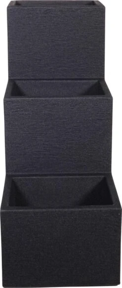 4gardenz Stone Trapsgewijs Plantenbak Voor Buiten 27x60x60 Cm - Grijs -Tuingereedschaps Winkel 509x1200
