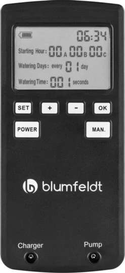Blumfeldt Greenkeeper Automatisch Bewateringssysteem - Besproeiingscomputer - Druppelsysteem - Bewateringsautomaat Ideaal Tijdens Vakantie - Voor 60 Potplanten -Tuingereedschaps Winkel 552x1200
