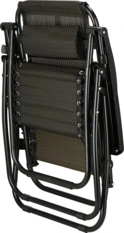 Springos Tuinstoel | Ligstoel | Opvouwbaar | Verstelbaar | Ergonomische Hoofdsteun | Bruin / Zwart -Tuingereedschaps Winkel 641x1200