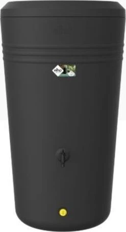 Elho Green Basics Regenton - Regenton - Living Black - Buiten - 200 Liter -Tuingereedschaps Winkel 651x1200 1