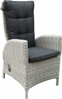 Menorca Dining Tuinstoel Verstelbaar Wit Grijs -Tuingereedschaps Winkel 753x1200