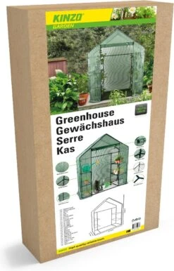 Kinzo Garden - Plastic Broeikas - Serre Van Meerdere Verdiepingen - 143 X 73 X 195 - Groen -Tuingereedschaps Winkel 768x1200
