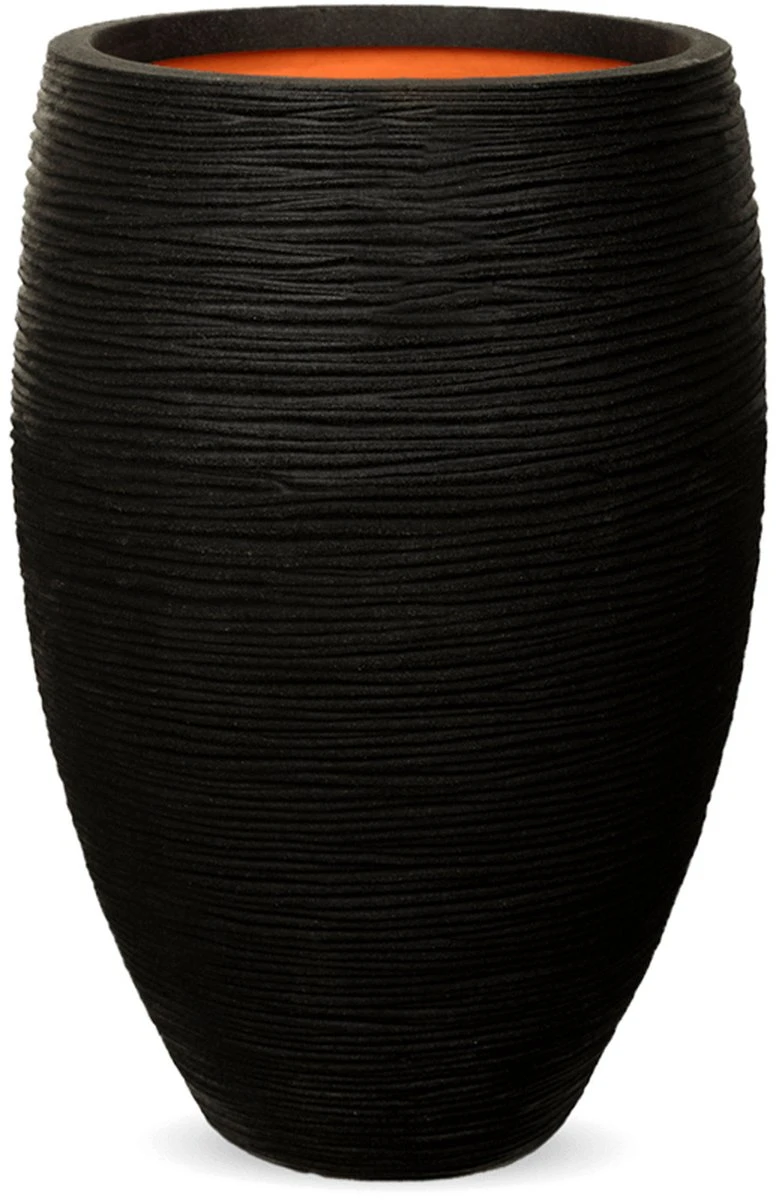 Capi Europe - Vaas Elegant Deluxe Rib NL - 56x84 - Zwart - Voor Binnen En Buiten - KBLR1132 9 Capi Europe - Vaas Elegant Deluxe Rib NL - 56x84 - Zwart - Voor Binnen En Buiten - KBLR1132 - Afbeelding 9
