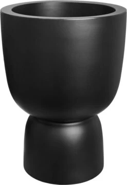 Elho Pure Coupe 41 - Bloempot Voor Binnen & Buiten - Ø 41.3 X H 57.9 Cm - Zwart/Zwart -Tuingereedschaps Winkel 824x1200