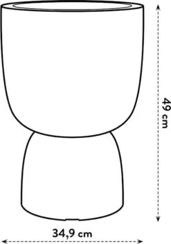 Elho Pure Coupe 35 - Bloempot Voor Binnen & Buiten - Ø 34.9 X H 49.0 Cm - Beige/Balanced Beige 25 Elho Pure Coupe 35 - Bloempot Voor Binnen & Buiten - Ø 34.9 X H 49.0 Cm - Beige/Balanced Beige -Tuingereedschaps Winkel 843x1200 3