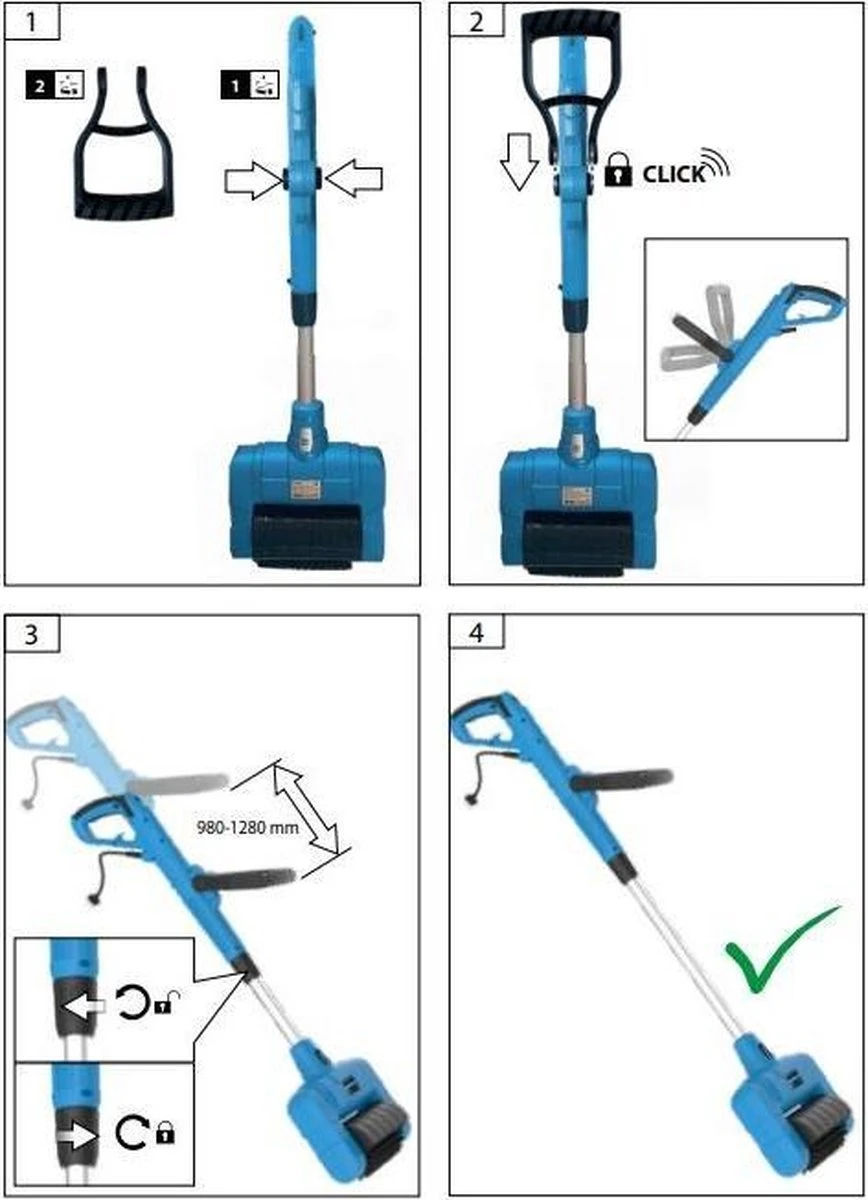 Güde Elektrische Oppervlakte- En Voegenreiniger - MET Telescopische Stang & 4 Voegenborstels - GUB 500 6 Güde Elektrische Oppervlakte- En Voegenreiniger - MET Telescopische Stang & 4 Voegenborstels - GUB 500 - Afbeelding 6