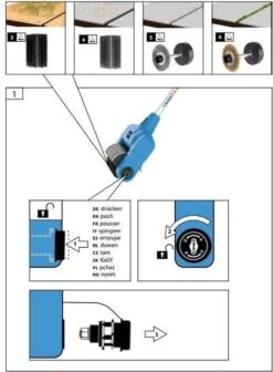 Güde Elektrische Oppervlakte- En Voegenreiniger - MET Telescopische Stang & 4 Voegenborstels - GUB 500 13 Güde Elektrische Oppervlakte- En Voegenreiniger - MET Telescopische Stang & 4 Voegenborstels - GUB 500 -Tuingereedschaps Winkel 883x1200