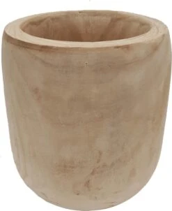 Mica Decorations Pia Bloempot - H31 X Ø31 Cm - Paulownia Hout - Lichtbruin 10 Mica Decorations Pia Bloempot - H31 X Ø31 Cm - Paulownia Hout - Lichtbruin -Tuingereedschaps Winkel 983x1200